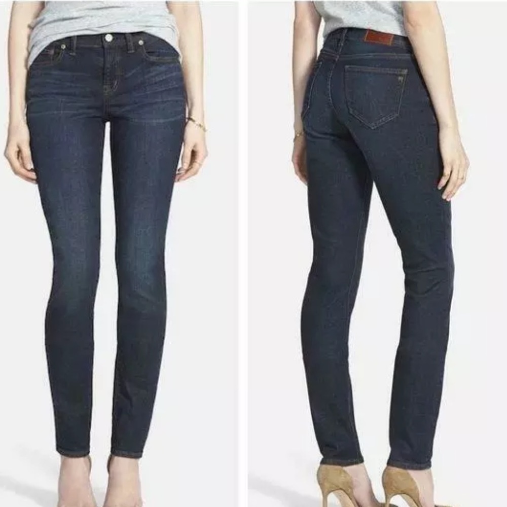 Madewell Alley Straight Jeans Dark Blue 25